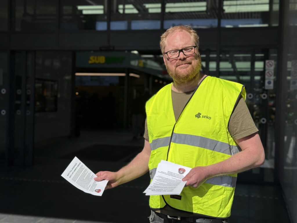 Thomas Lindgren, tågförare och styrelseledamot i Seko klubben Pågatåg.