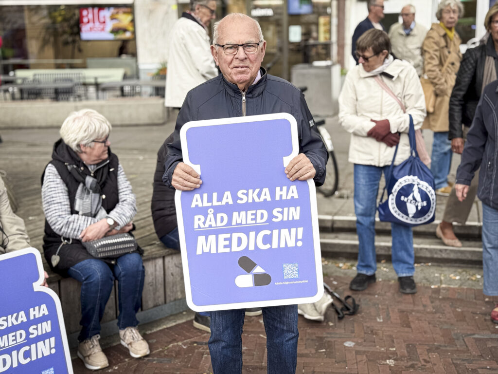 Plakat: Alla ska ha råd med sin medicin.