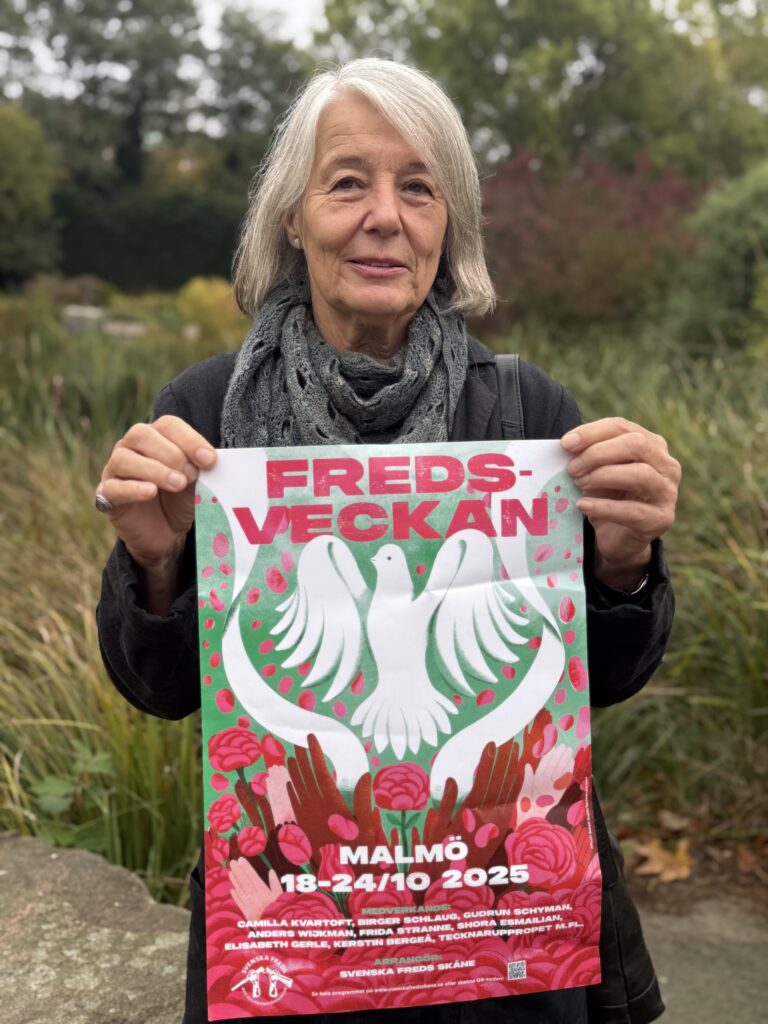 Maria Dahls favorit-fredssång är War of master av Bob Dylan. Foto: Nea Magoo Eriksson