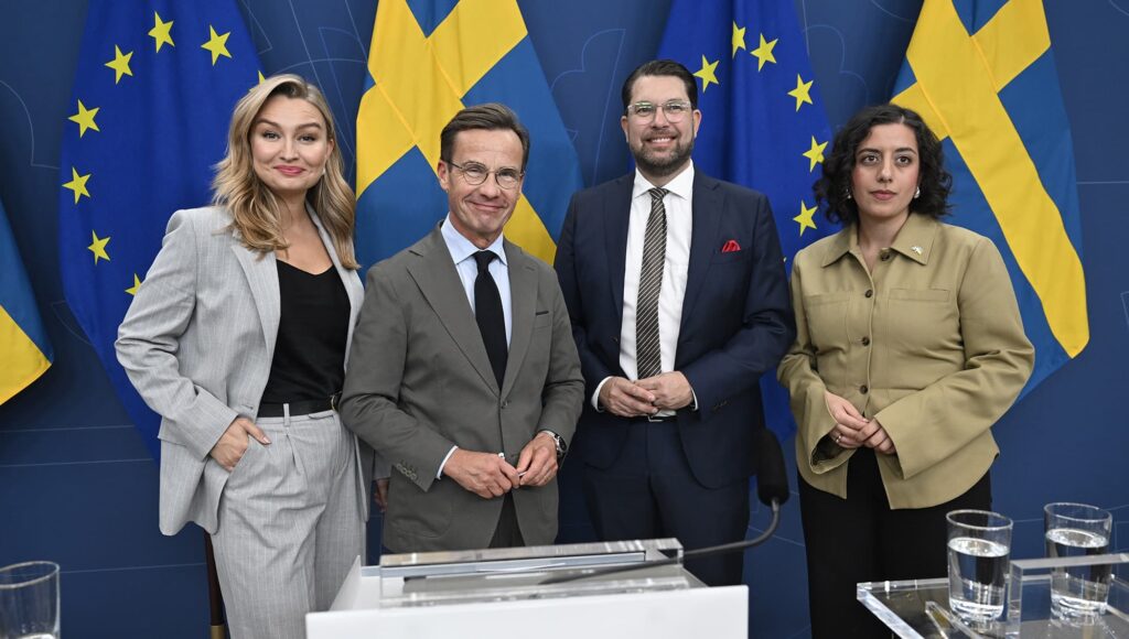 Partiledarna inom Tidösamarbetet