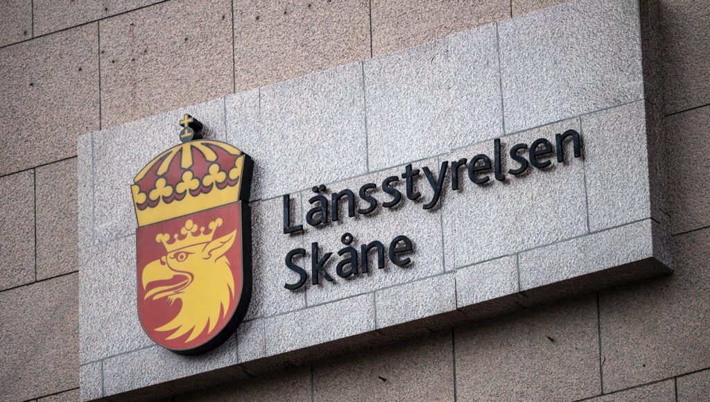 Länsstyrelsen Skåne skylt