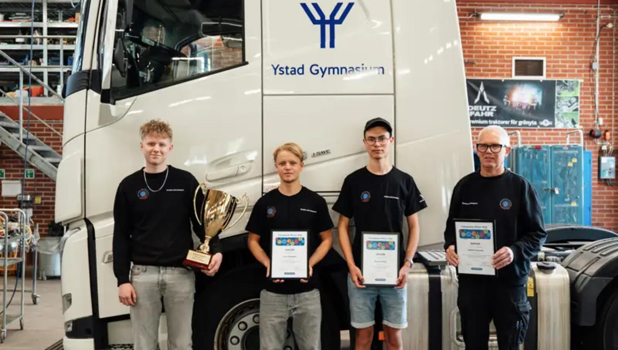 Toppresultat för fordonselever vid Ystad Gymnasium