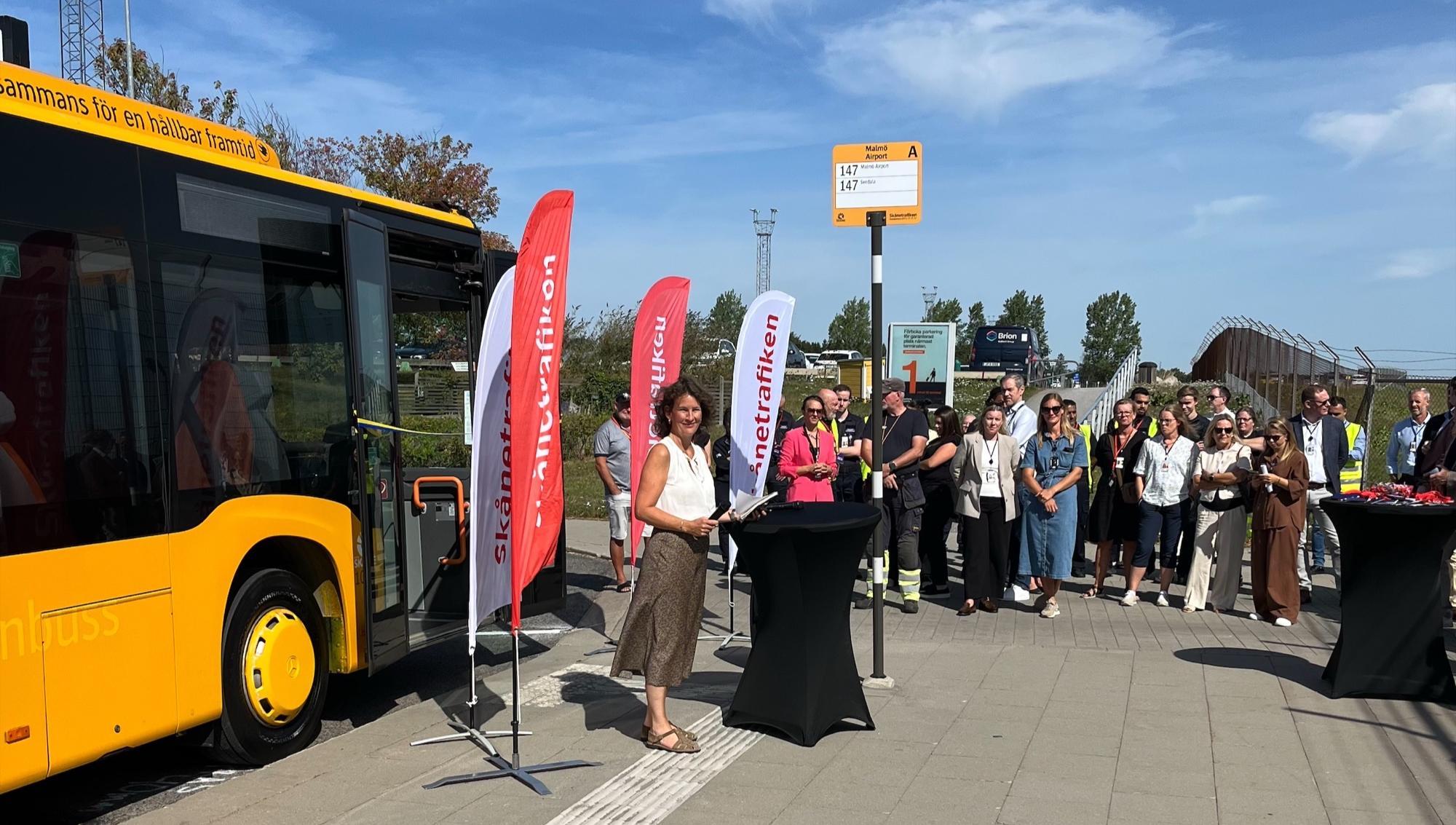 Ny busslinje till Malmö Airport öppnas